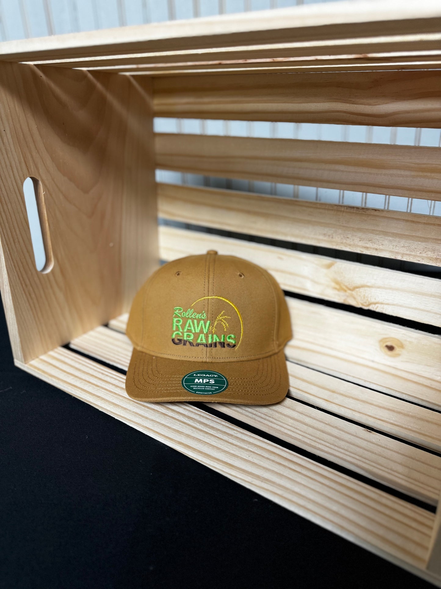 Tan Snapback Logo Cap
